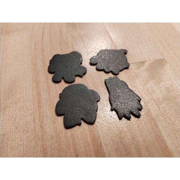 Golf Ball Markers (set of 4 black cat markers) - Picture 3 of 9